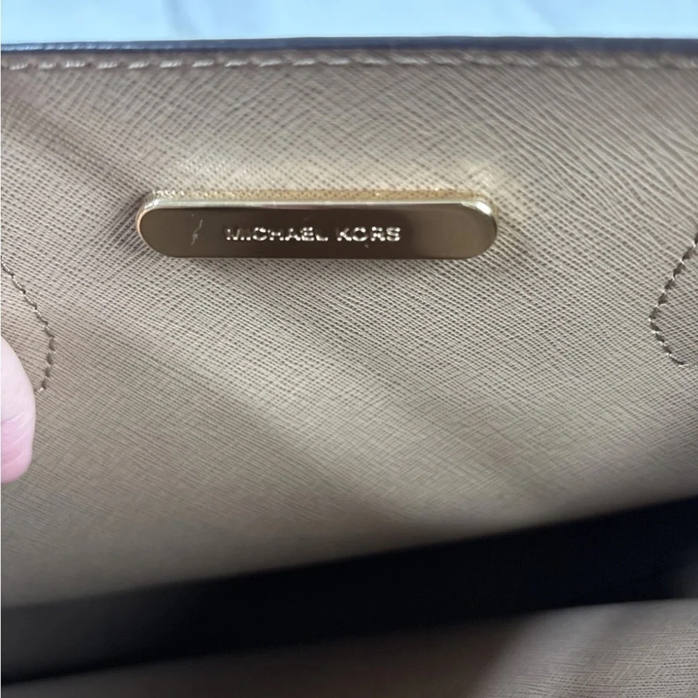 Michael Kors Blue Satchel Bag Structured Design - Picture 6 of 7